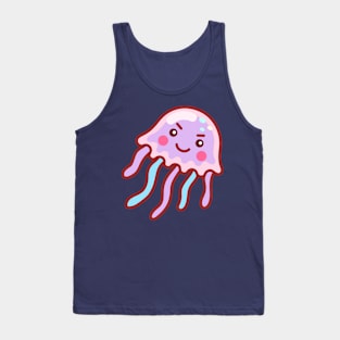 Evil Cotton Candy Jellyfish Minimal Tank Top